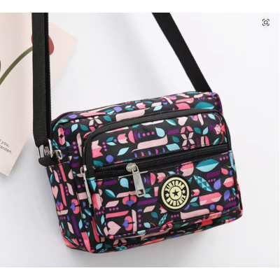 Lightweight Small Square Bag for All Seasons Floral Shoulder Messenger